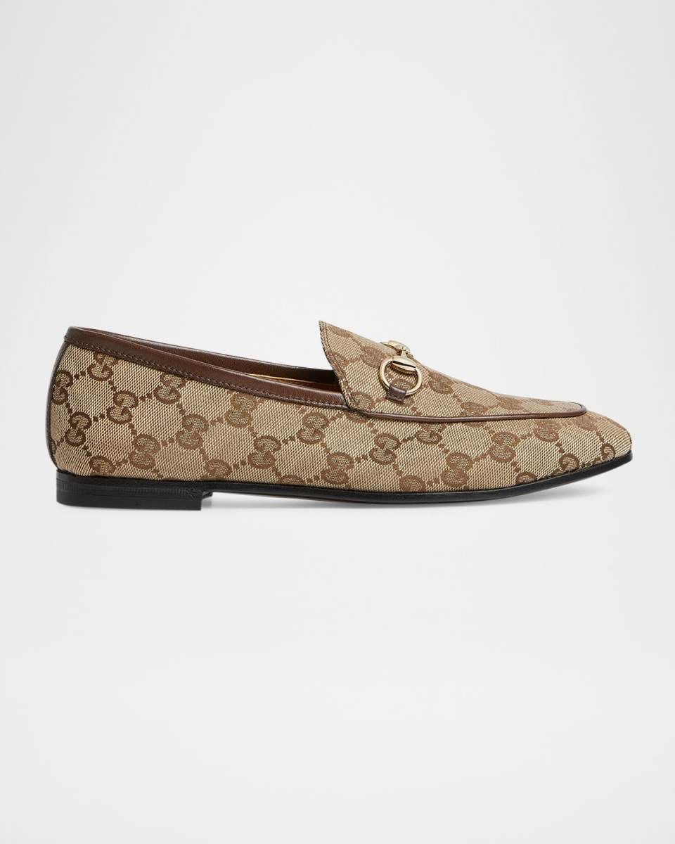 GG Canvas Flat Loafers